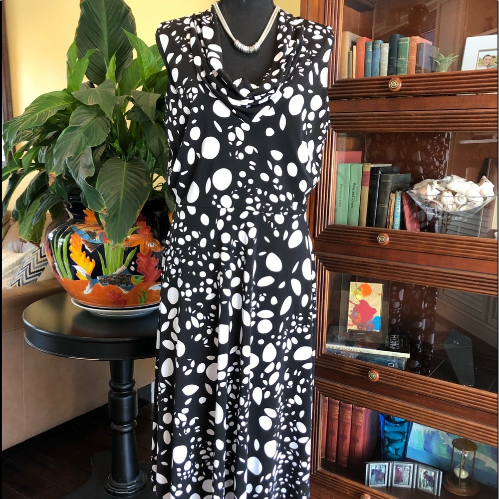 Dress Barn cowl neck dress- size 10